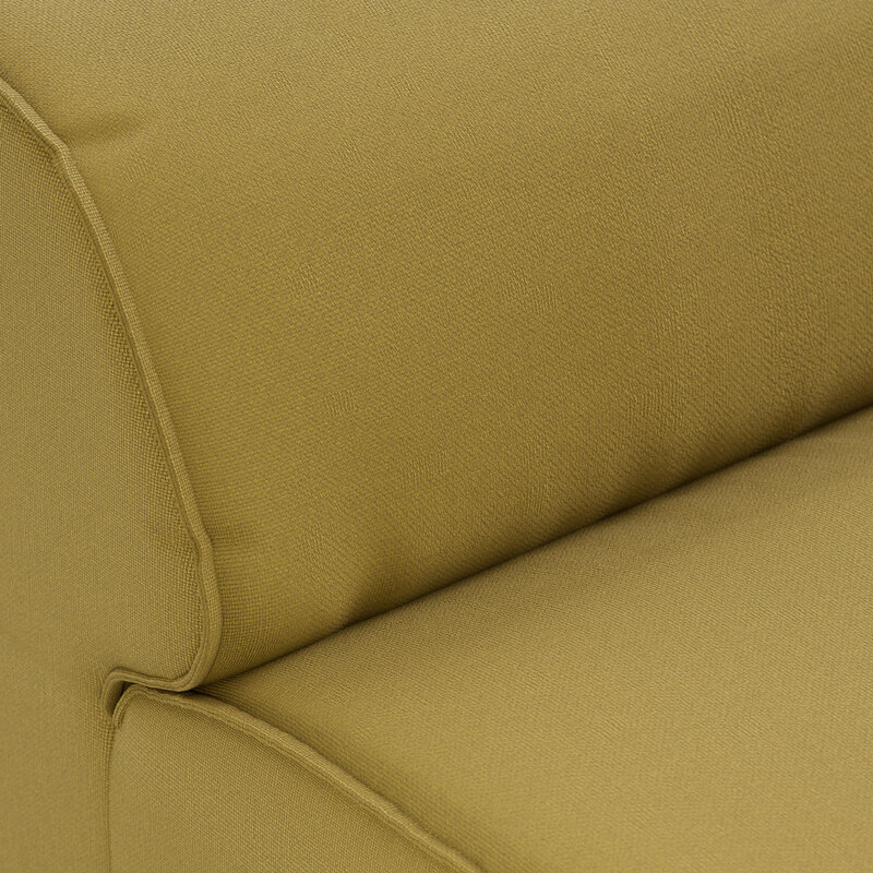 HKLIVING-collectie FLAKE bank: element midden 1,5-zits, linnen, burnt ochre