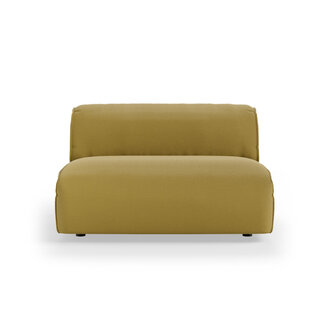 HKLIVING FLAKE bank: element midden XL, linnen, burnt ochre