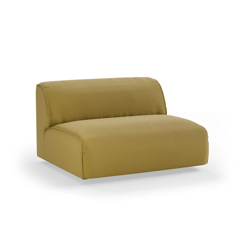 HKLIVING-collectie FLAKE bank: element midden XL, linnen, burnt ochre