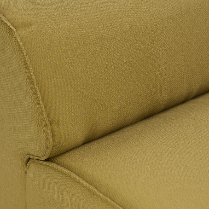 HKLIVING-collectie FLAKE bank: element midden XL, linnen, burnt ochre