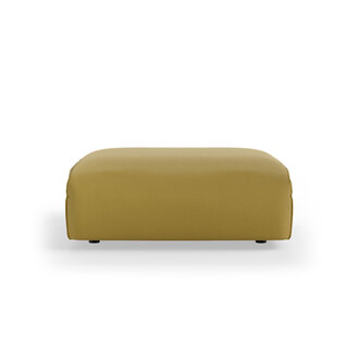 HKLIVING FLAKE bank: element hocker, linnen, burnt ochre