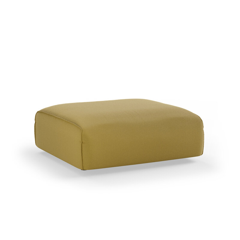 HKLIVING-collectie FLAKE bank: element hocker, linnen, burnt ochre