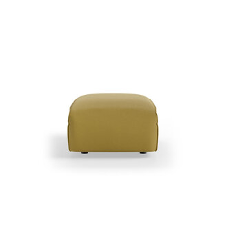 HKLIVING FLAKE bank: element hocker small, linnen, burnt ochre