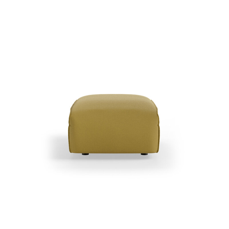 HKLIVING-collectie FLAKE bank: element hocker small, linnen, burnt ochre
