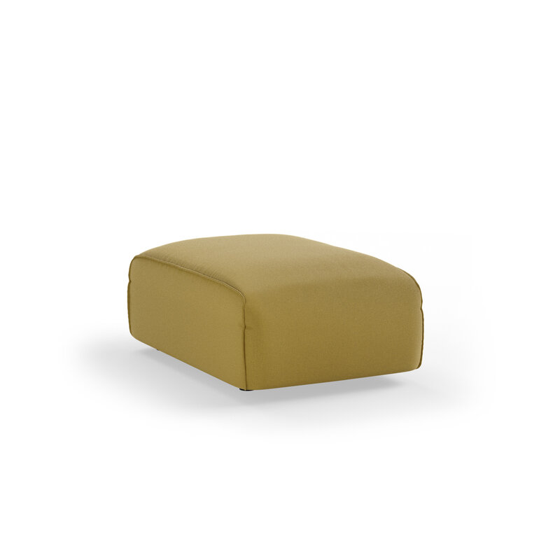 HKLIVING-collectie FLAKE bank: element hocker small, linnen, burnt ochre