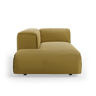 HKLIVING FLAKE bank: element links longchair, linnen, burnt ochre