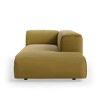 HKLIVING FLAKE bank: element rechts longchair, linnen, burnt ochre