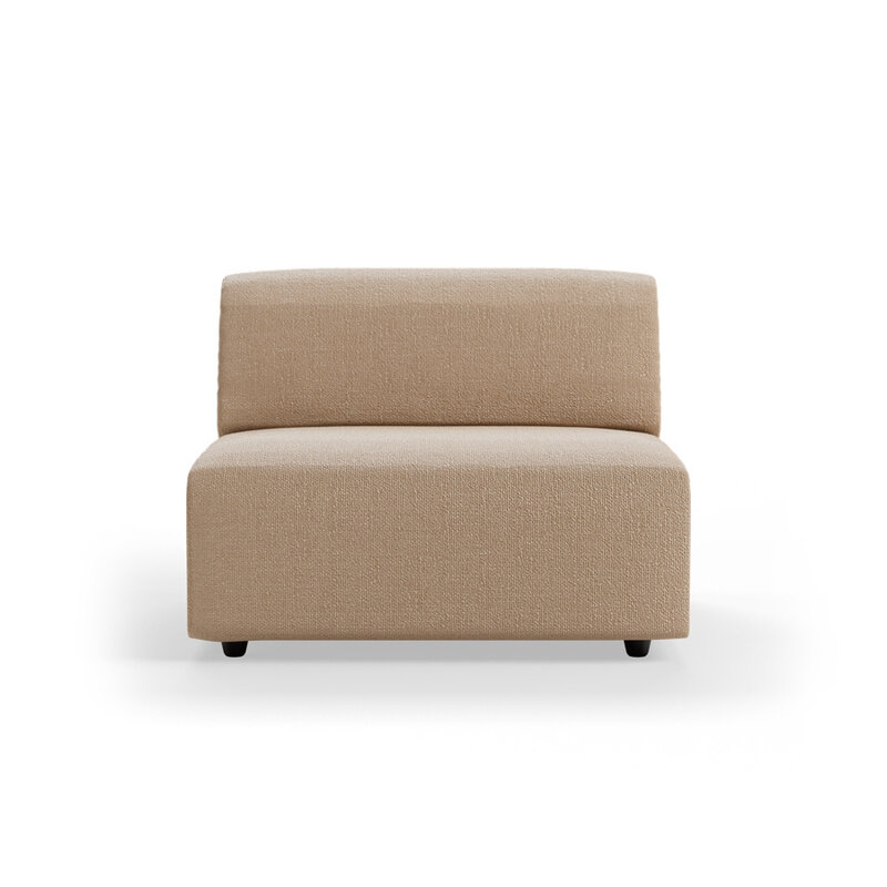 HKLIVING-collectie Jax bank: element midden, knotted, sand