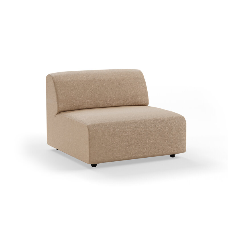 HKLIVING-collectie Jax bank: element midden, knotted, sand