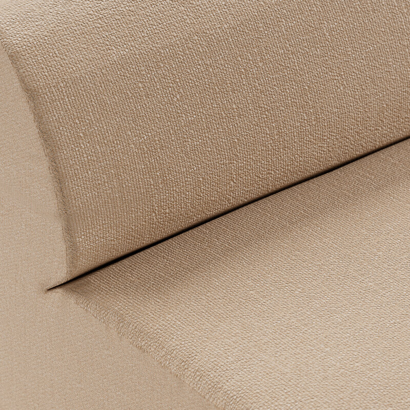 HKLIVING-collectie Jax bank: element midden, knotted, sand