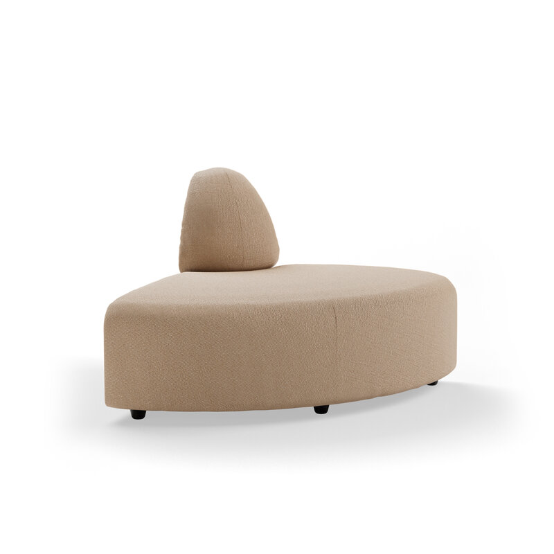 HKLIVING-collectie Jax bank: element angle, knotted, sand