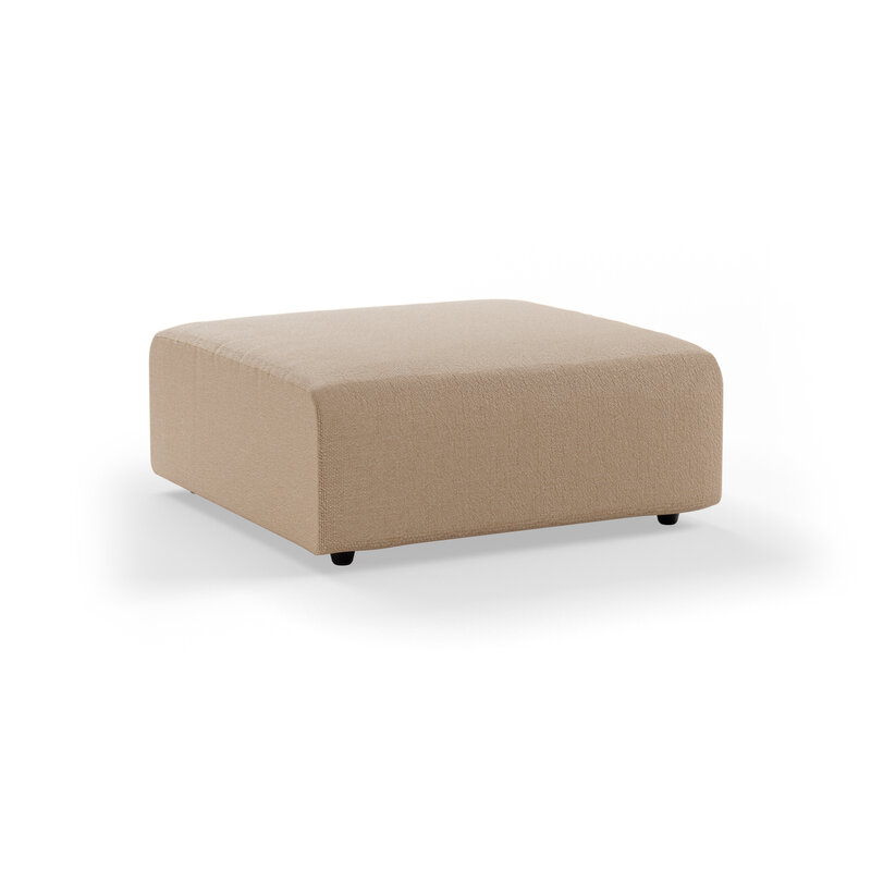 HKLIVING-collectie Jax bank: element hocker, knotted, sand