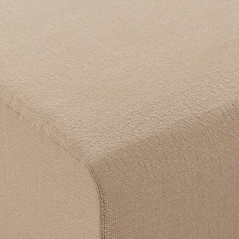 HKLIVING-collectie Jax bank: element hocker, knotted, sand