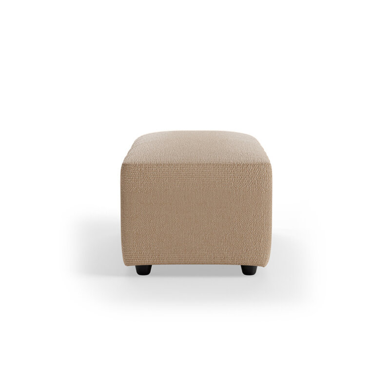 HKLIVING-collectie Jax bank: element hocker small, knotted, sand