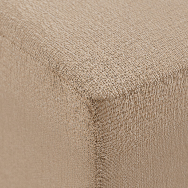 HKLIVING-collectie Jax bank: element hocker small, knotted, sand