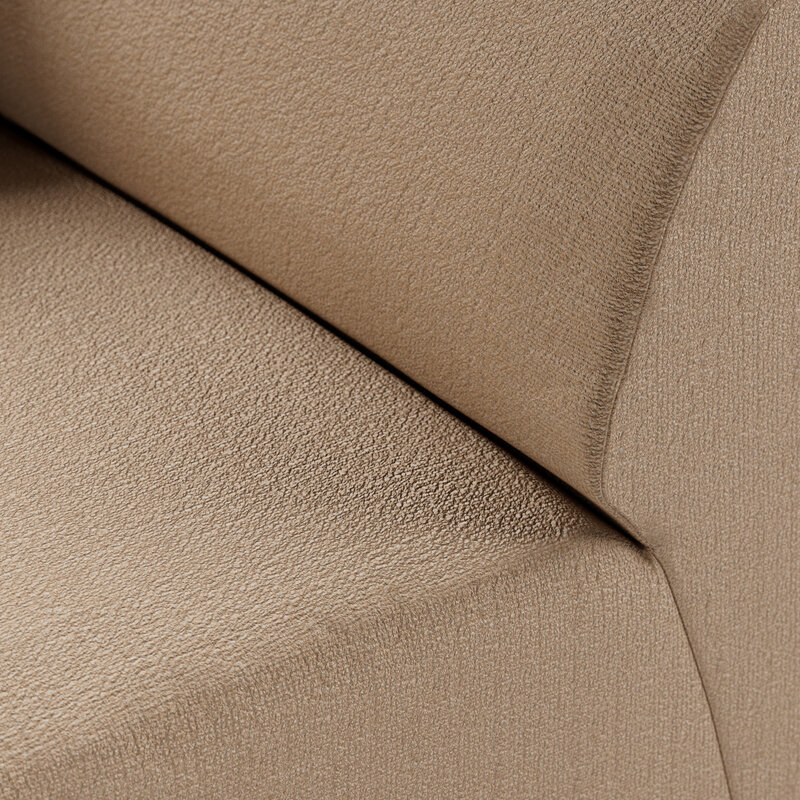 HKLIVING-collectie Jax bank: element rechts eind, knotted, sand