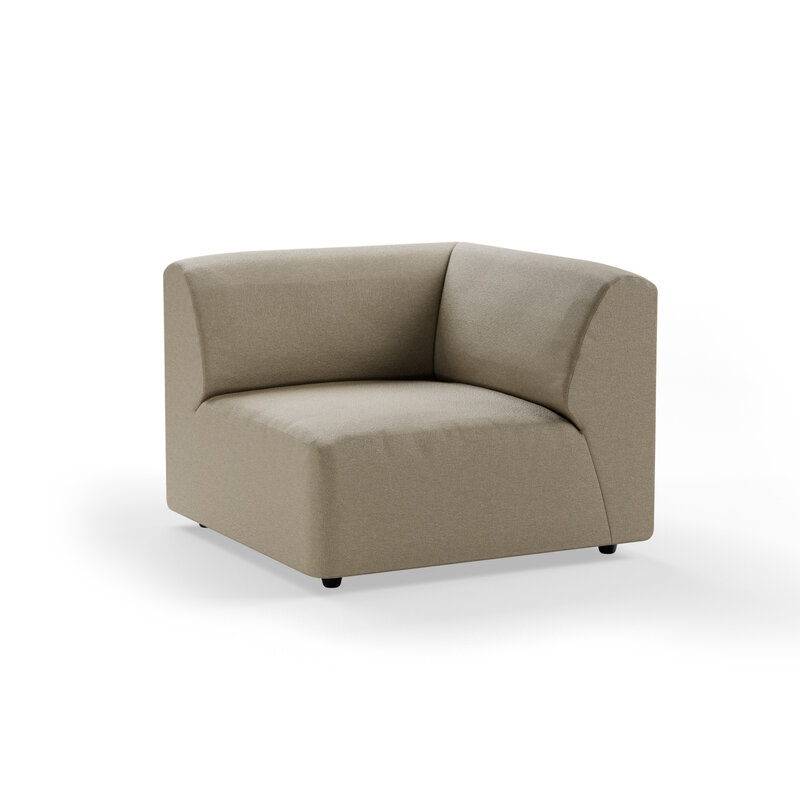 HKLIVING-collectie Jax bank: element rechts hoek, deco, pebble