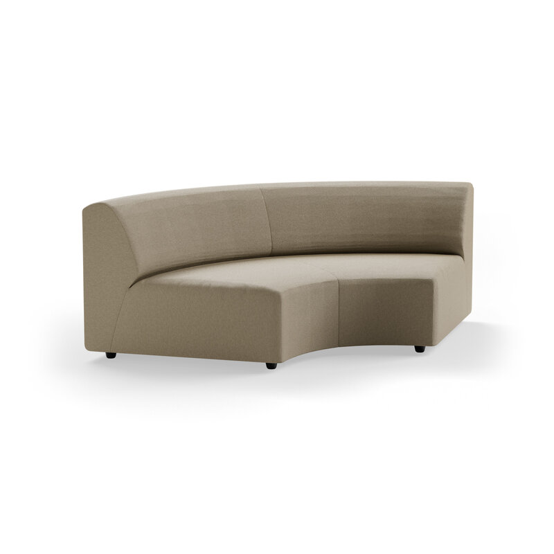 HKLIVING-collectie Jax bank: element rond, deco, pebble