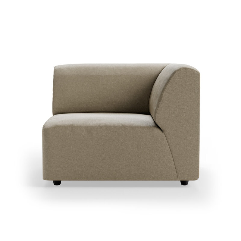 HKLIVING-collectie Jax bank: element rechts eind, deco, pebble