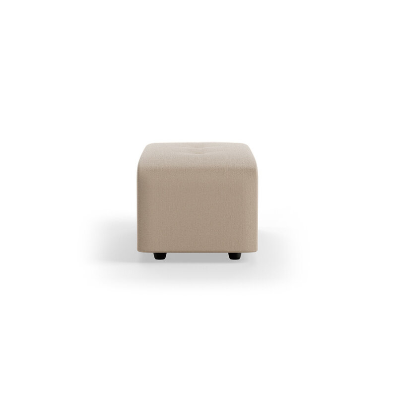 HKLIVING-collectie Vint bank: element hocker small, knotted, beige
