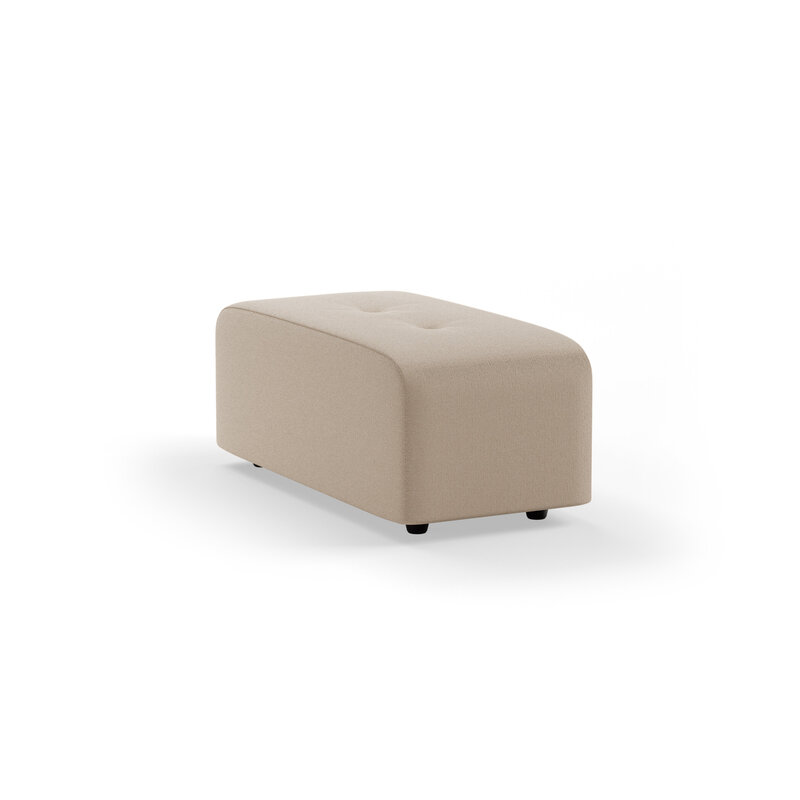 HKLIVING-collectie Vint bank: element hocker small, knotted, beige