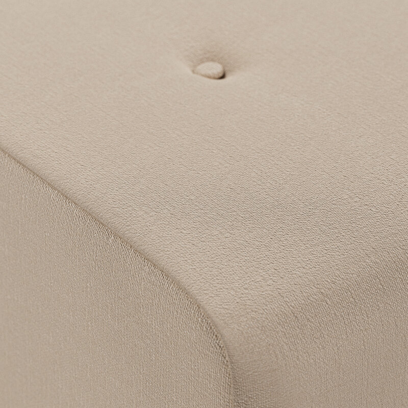 HKLIVING-collectie Vint bank: element hocker small, knotted, beige