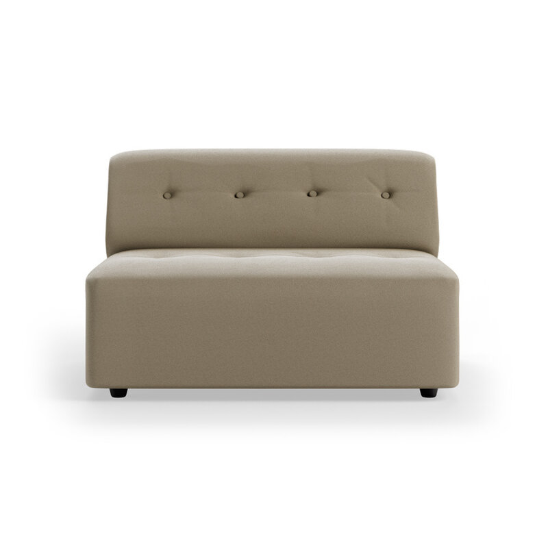HKLIVING-collectie Vint bank: element midden 1,5-zits, deco, pebble