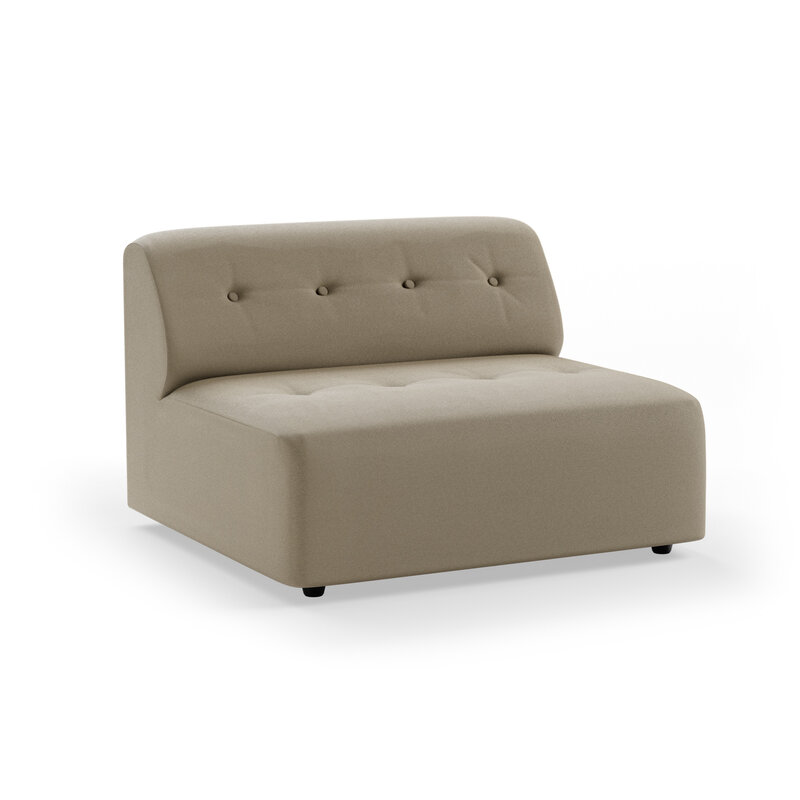 HKLIVING-collectie Vint bank: element midden 1,5-zits, deco, pebble