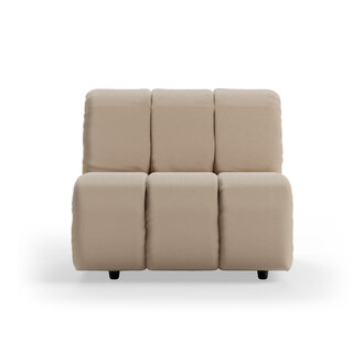 HKLIVING Wave bank: element midden, knotted, beige