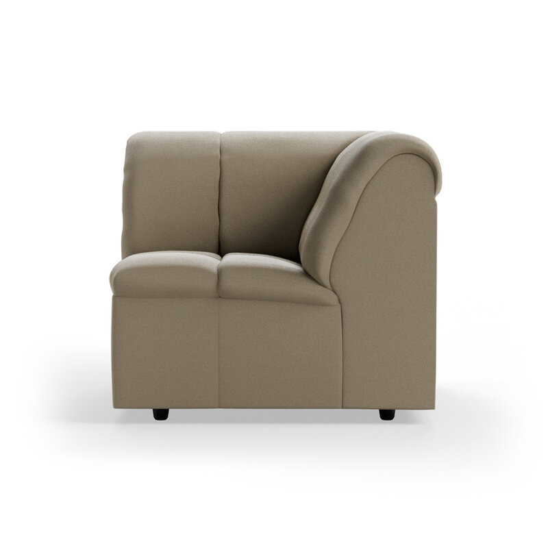 HKLIVING-collectie Wave bank: element hoek, deco, pebble