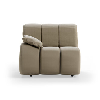 HKLIVING Wave bank: element links lage arm, deco, pebble