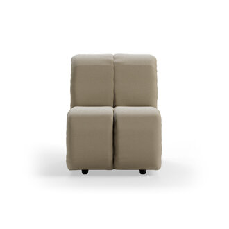 HKLIVING Wave bank: element midden klein, deco, pebble