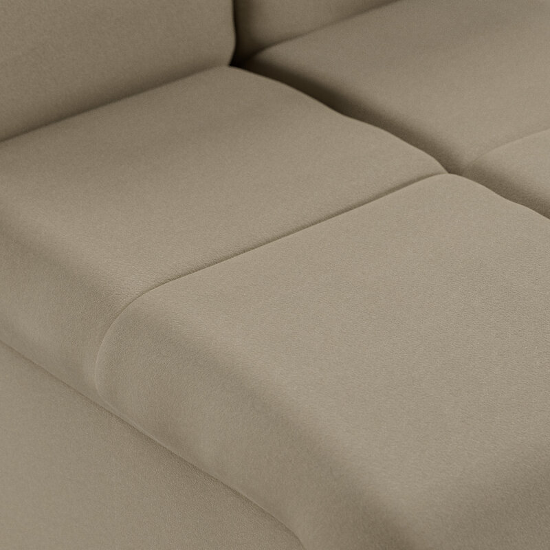 HKLIVING-collectie Wave bank: element midden klein, deco, pebble