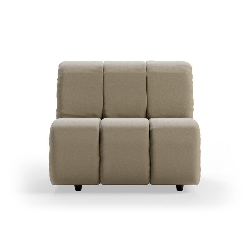 HKLIVING-collectie Wave bank: element midden, deco, pebble