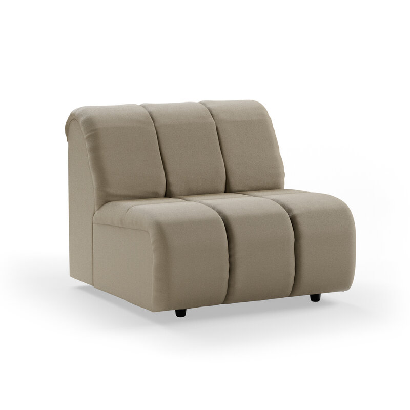 HKLIVING-collectie Wave bank: element midden, deco, pebble