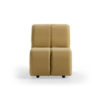 HKLIVING Wave bank: element midden klein, cocoon, beige