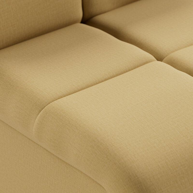 HKLIVING-collectie Wave bank: element midden klein, cocoon, beige
