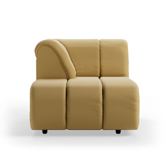HKLIVING Wave bank: element links divan, cocoon, beige