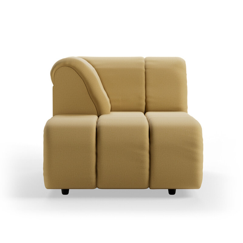 HKLIVING-collectie Wave bank: element links divan, cocoon, beige