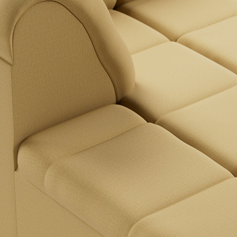 HKLIVING-collectie Wave bank: element links divan, cocoon, beige