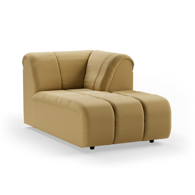 HKLIVING-collectie Wave bank: element rechts divan, cocoon, beige