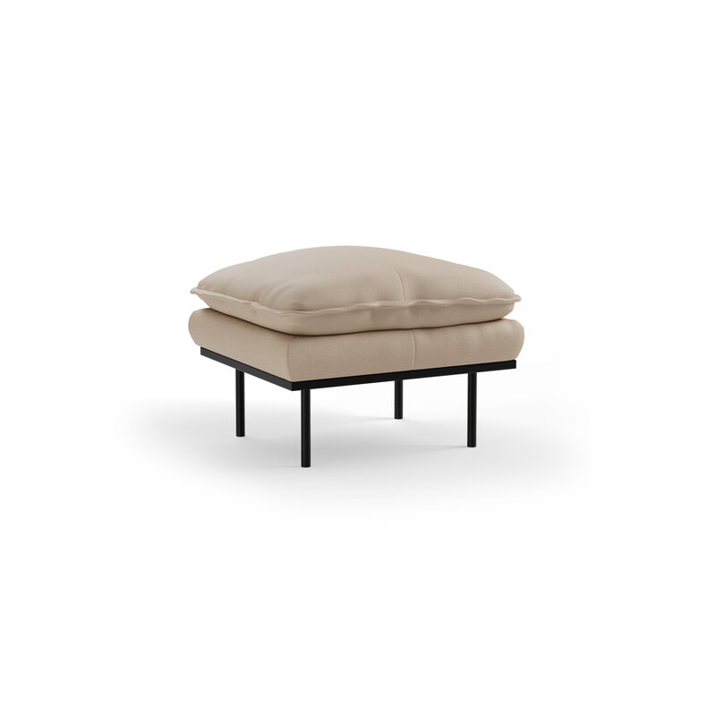 HKLIVING-collectie Retro sofa: hocker, knotted, beige