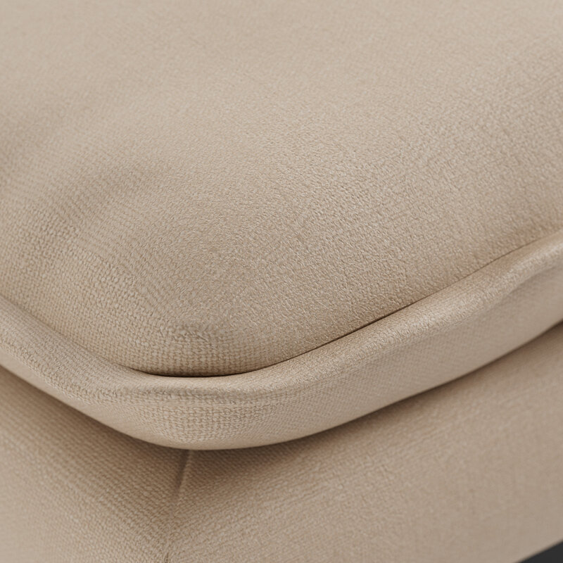 HKLIVING-collectie Retro sofa: hocker, knotted, beige