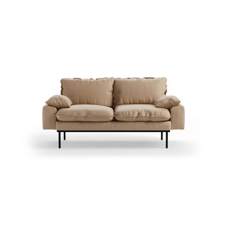 HKLIVING Retro sofa: 2-zits, knotted, sand