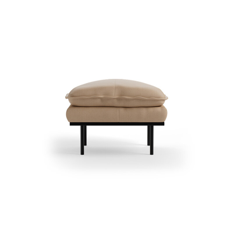 HKLIVING-collectie Retro sofa: hocker, knotted, sand