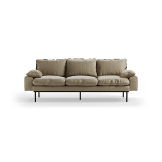 HKLIVING Retro sofa: 3-zits, deco, pebble