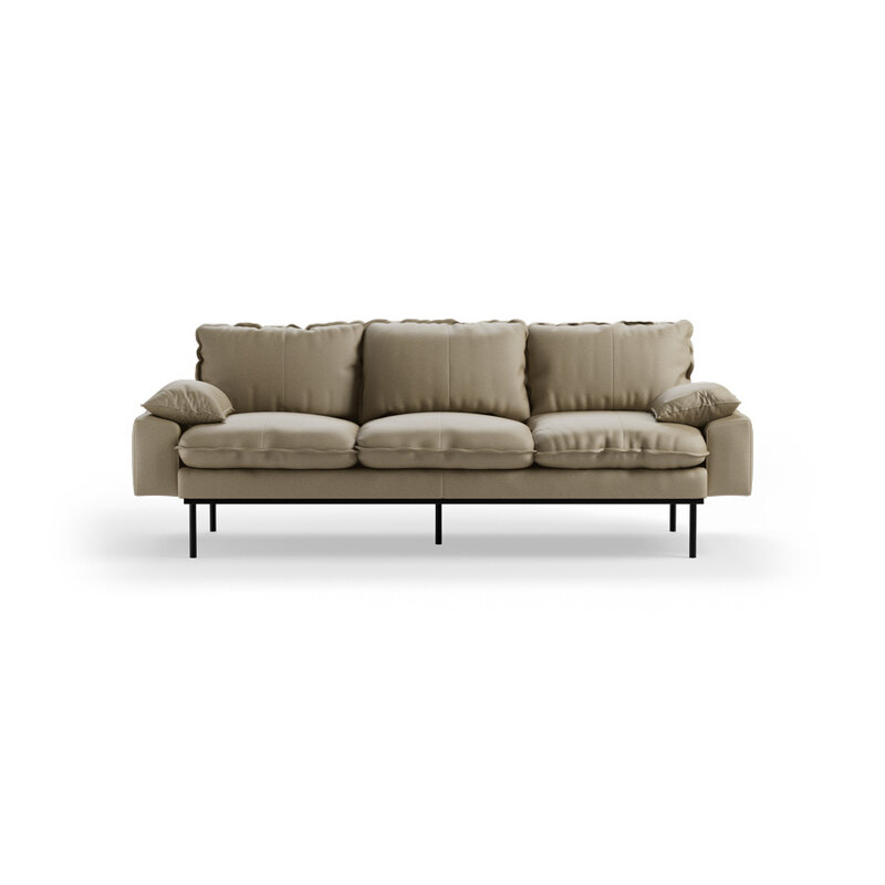 HKLIVING-collectie Retro sofa: 3-zits, deco, pebble