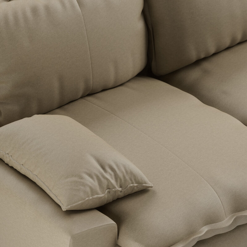 HKLIVING-collectie Retro sofa: 3-zits, deco, pebble