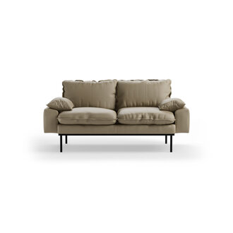 HKLIVING Retro sofa: 2-zits, deco, pebble