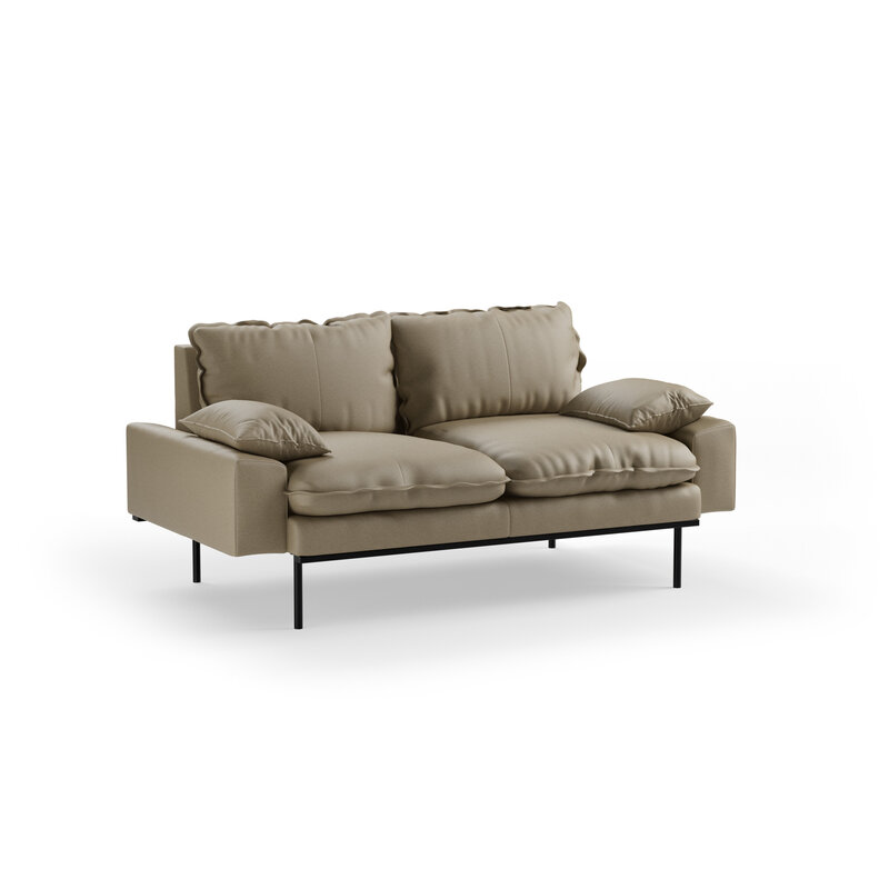HKLIVING-collectie Retro sofa: 2-zits, deco, pebble